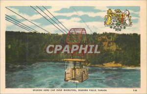 Postcard Modern Canada Ontario Niagara Falls aeron Spanish because over Whirl...