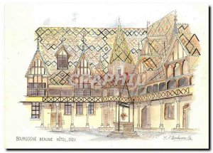 Postcard Modern Burgundy Beaune Hotel Dieu