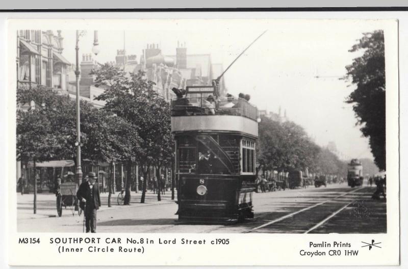 Glamorgan; Southport Car No 8 In Lord St c 1905 RP PPC By Pamlin, M3154