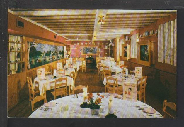 Bavarian Room,Chalet Inn,Barrington,MA Postcard 