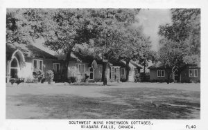 Southwest Wing Honeymoon Cottages Niagara Falls Canada Real Photo postcard