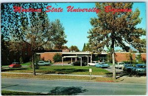 c1960s Bozeman, MT Hapner Hall Montana State College Campus Chrome Photo PC A68