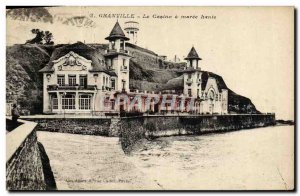Old Postcard Granville Casino A Maree Haute