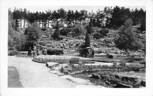 G76/ Hamilton Ontario Canada RPPC Postcard 40s Rock Garden Botanical