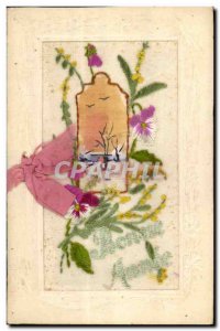 Old Postcard Fantasy Flowers Toil?e