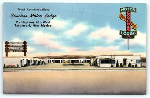 Postcard NM Tucumcari Motel Conchas Motor Lodge Route 66  