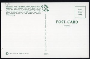 Virginia WILLIAMSBURG Colonial Fife and Drum Corps - Chrome