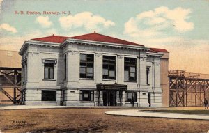 Rahway New Jersey Train Station Vintage Postcard AA30240