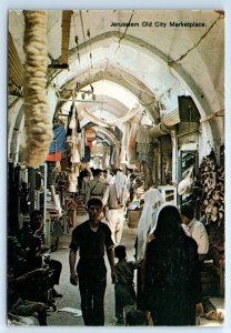 Old City Marketplace Bazar JERUSALEM Israel Postcard