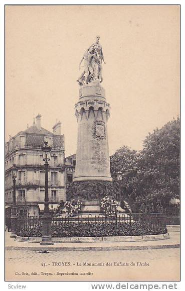 Le Monument Des Enfants De l'Aube, Troyes (Aube), France, 00-10s