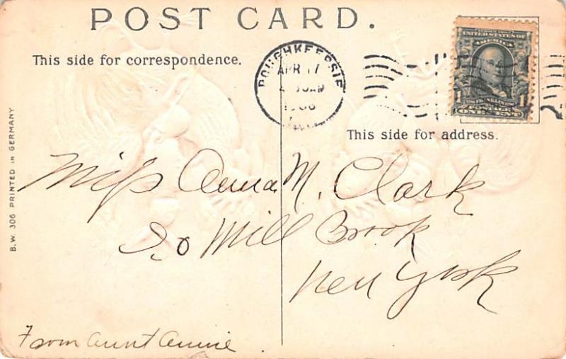 Easter Postcard, Old Vintage Antique Post Card postal used unknown