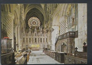 Co Durham Postcard - Interior of Durham Cathedral    T8892