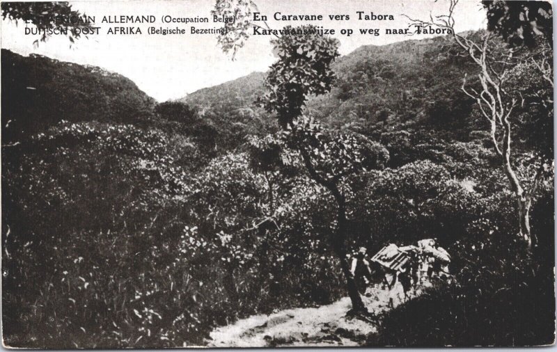 Tanzania German East Africa By Caravan To Tabora Vintage Postcard 09.01