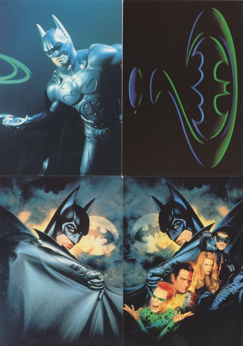 Batman Forever 4x Rare Official Film Movie Comic Book Postcard s | Topics -  Fine Arts - Sculptures, Postcard / HipPostcard