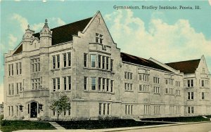 Vintage Wheelock Postcard; Peoria IL, Gymnasium, Bradley Institute, Unposted