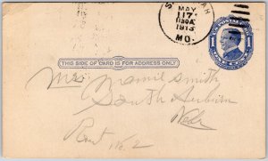 1915 Written Letter Handwriting From South Auburn Nebraska Posted Postcard 