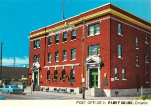 PARRY SOUND, Ontario Canada   POST OFFICE   4X6 Oversize Continental Postcard