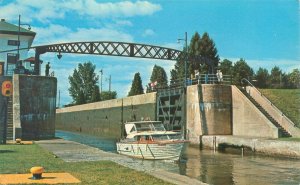 Marcy New York State Barge Canal Lock 20 Rt 49 Utica-Rome Rd Chrome Postcard