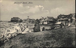 Monument Beach Massachusetts MA Panoramic View c1910 Vintage Postcard