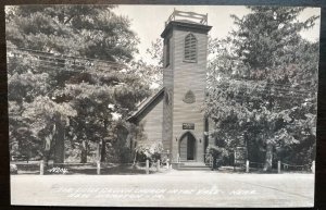 Vintage Postcard 1920's Little Brown Church in the Vale, near Nw Hampton, Iowa