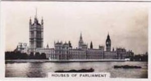 Carreras Vintage Cigarette Card Views Of London No 18 Houses Of Parliament