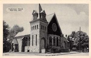 Plain City Ohio Presbyterian Church Street View Antique Postcard K58144