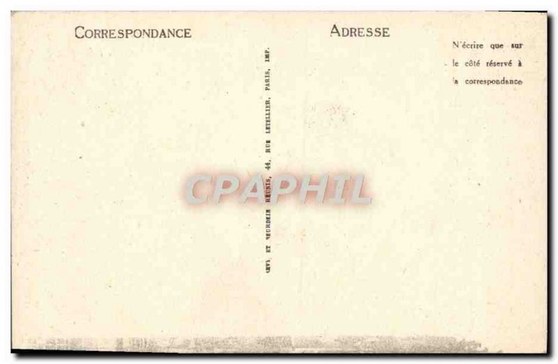 Old Postcard Louviers L & # 39Eglise Portal