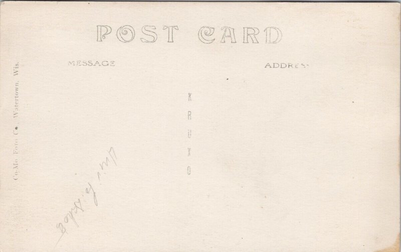 East Hall University of South Dakota Vermillion SD Co-Mo RPPC Postcard E81