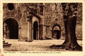 CPA Poligny Porche de l'Eglise et Portail de la Pieta (1265397)