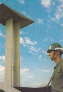 Rio De Janeiro Brazil Army Brazillian Soldier Military Postcard