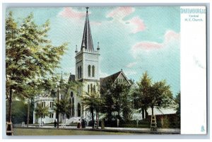 Spartanburg South Carolina SC Postcard Central ME Church Tuck c1905 Antique