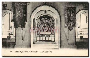 Domremy Old Postcard Basilica Crypt