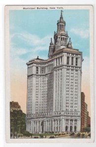 Municipal Building New York City 1920s postcard