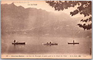 Aix-les-Bains Le Lac du Bourget le Petit Port et le Mont du Chat France Postcard