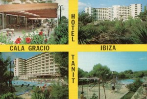 San Antonio Abad Cala Gracio Hotel Tanit Ibiza Ibiza Spanish Linen Postcard