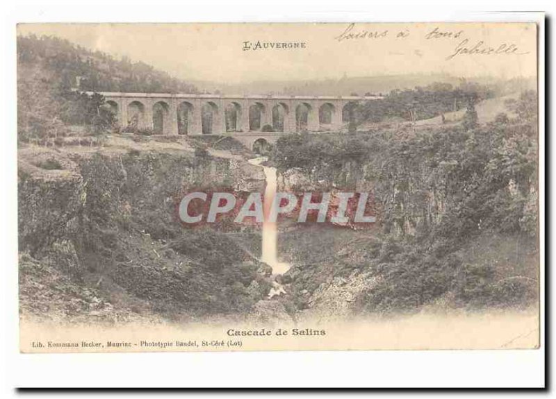 l & # 39auvergne CP Salins waterfall