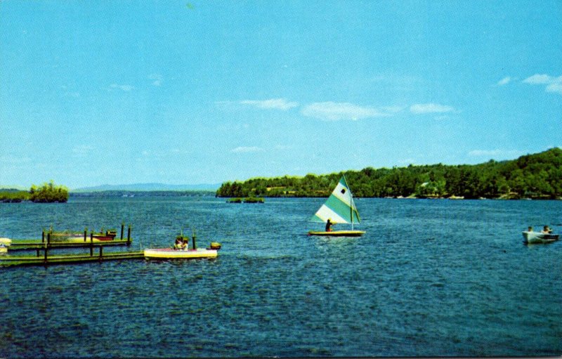 New Hampshire Lake Winnisquam Sailing Scene