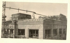 Vintage 1920's RPPC Postcard - Construction of a New Building Location Unknown