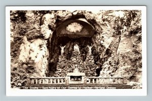 RPPC of Portland OR, The Grotto, Sanctuary Of Sorrowful Mother, Oregon Postcard
