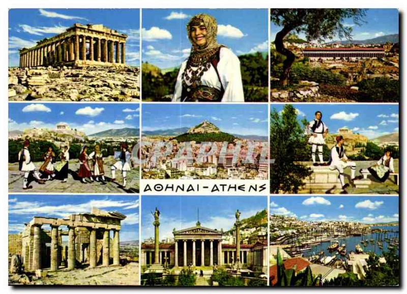 Modern Postcard Souvenir of Athens Greece