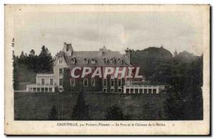 Croutelle Old Postcard The park and the castle de la Mothe