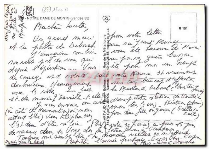 Modern Postcard Notre Dame de Monts