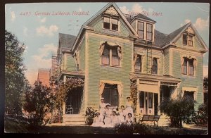 Vintage Postcard 1911 German Lutheran Hospital, Sioux City, Iowa (IA)