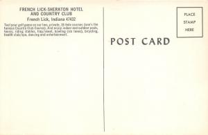 French Lick Indiana Sheraton Hotel & Country Club Golf Course~Golfers & Cart~60s