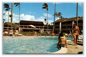 Islander Inn Hotel Poolside Kailua Kauai Hawaii HI UNP Chrome Postcard U11