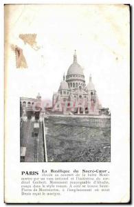 Old Postcard Paris Sacre Coeur Basilica