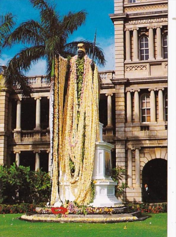 Hawaii Honolulu Statue Of King Kamehameha