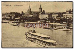 Old Postcard Mainz Rheinasicht Charter