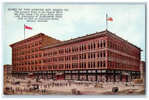 Denver Colorado CO Postcard Home Of The Denver Dry Goods Company Exterior c1920s