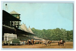 c1950's Racing Centennial Saratoga Old Race Track Saratoga Springs NY Postcard 